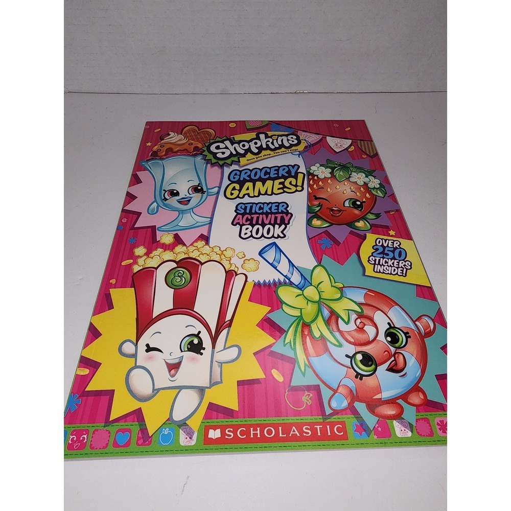 Shopkins‎ Grocery Games Sticker Activity Book 250 Stickers NEW